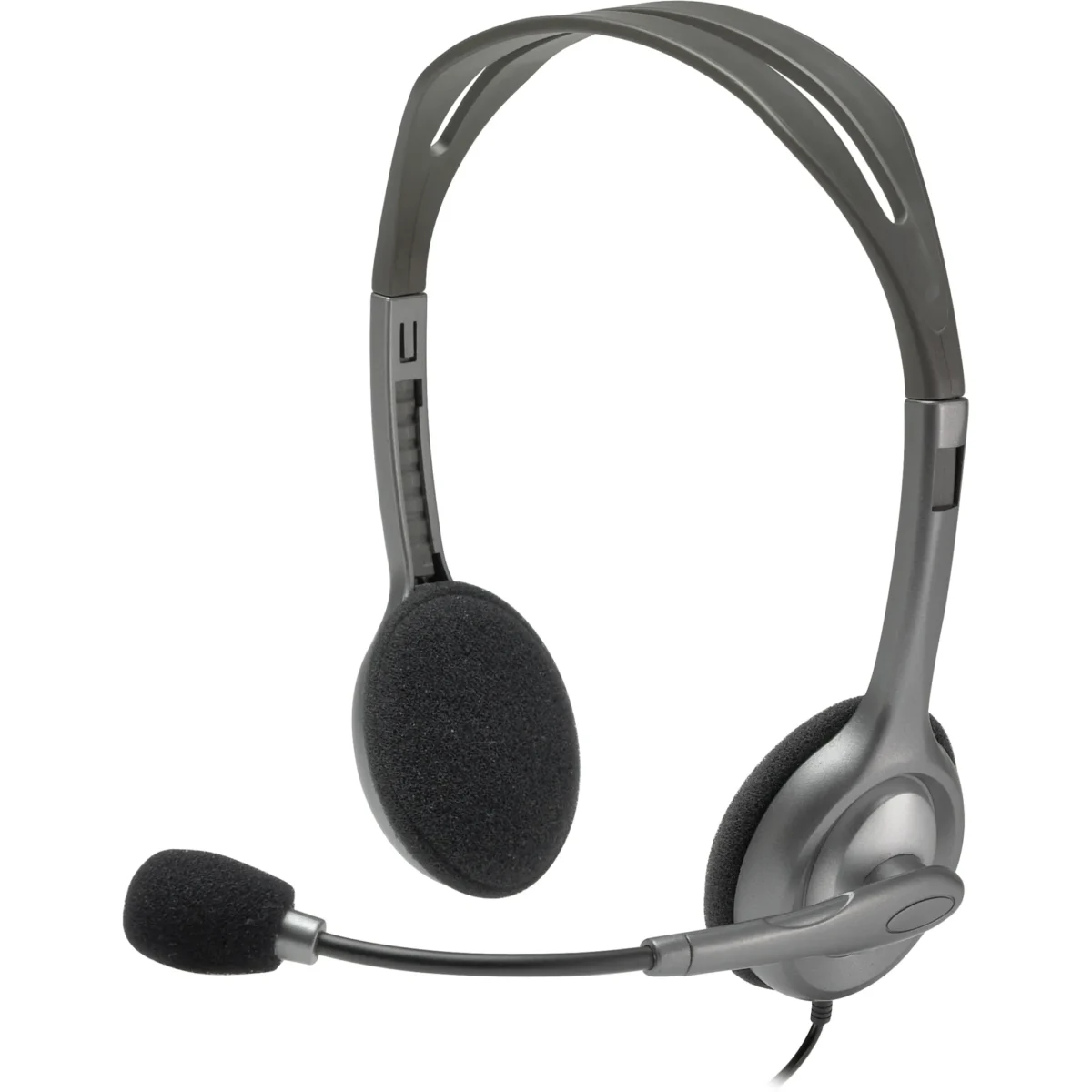 Headset Logitech "H110", Audio, Stereo, schwarz, kabelgebunden – Bild 1