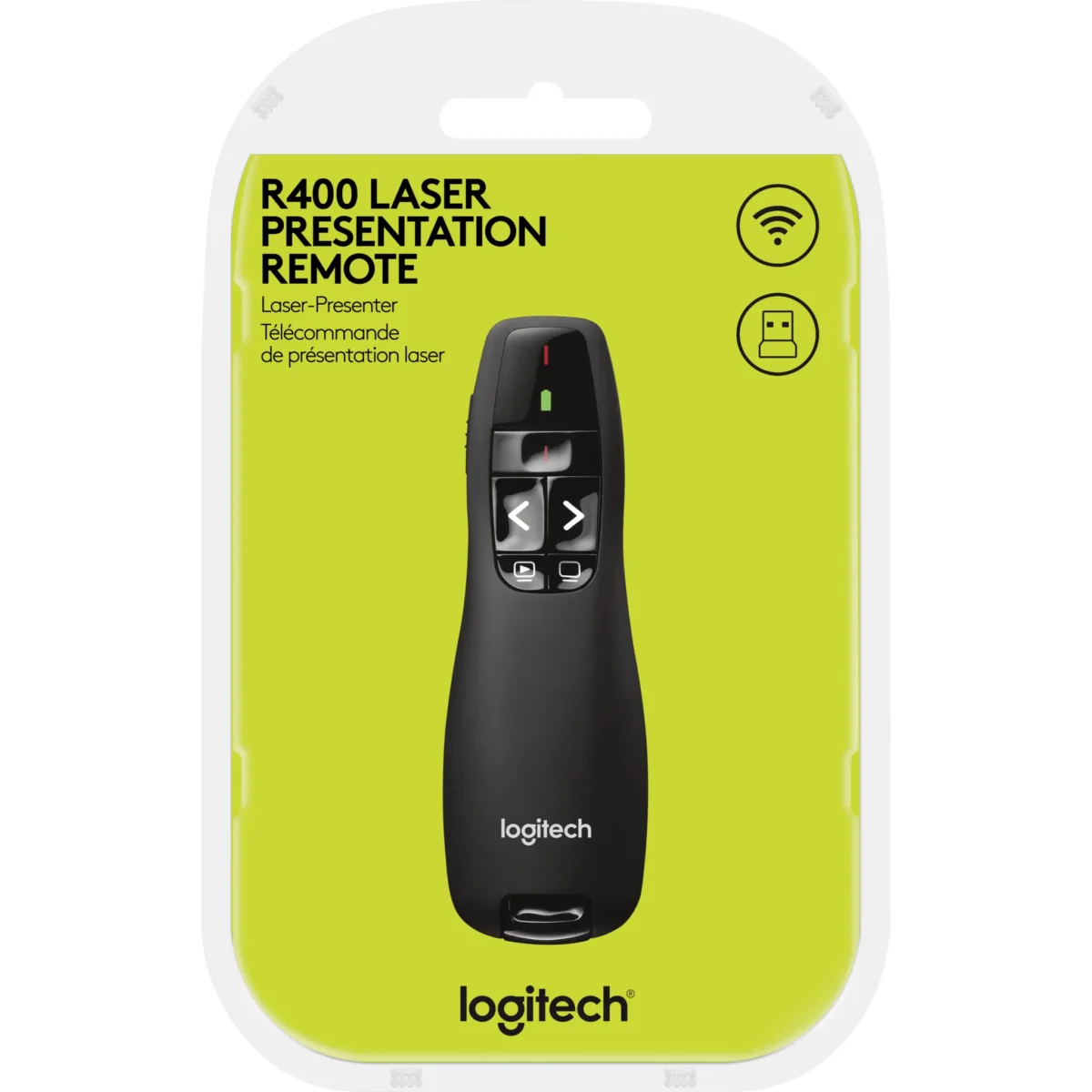 Presenter Logitech "R400", USB, Laser, schwarz, kabellos – Bild 2