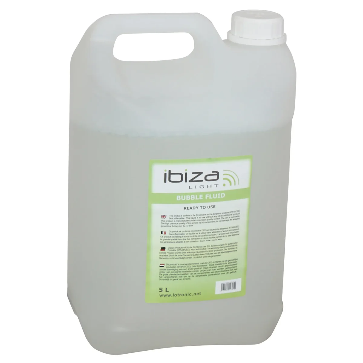 Seifenblasenfluid IBIZA "BLUBBLE5L", 5-Liter-Kanister, ungiftig, ohne Rückstände – Bild 1