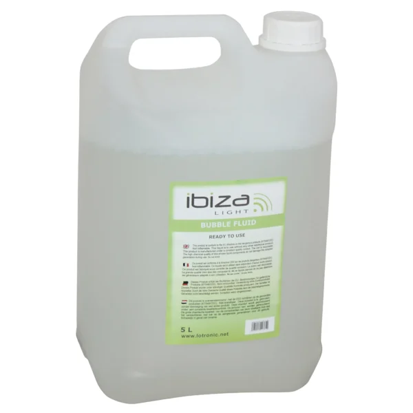Seifenblasenfluid IBIZA "BLUBBLE5L", 5-Liter-Kanister, ungiftig, ohne Rückstände