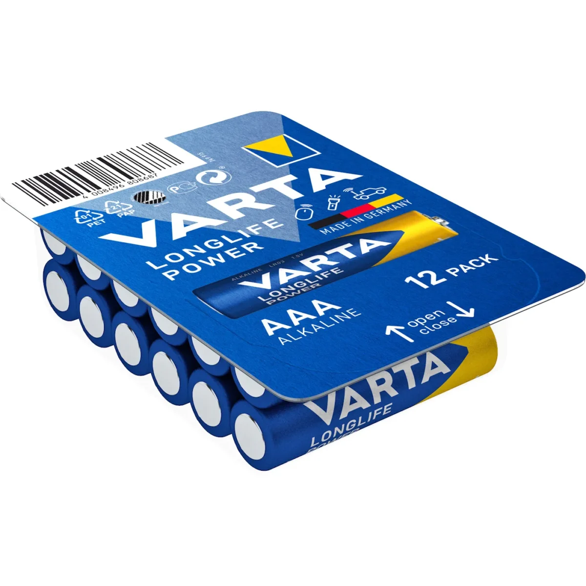 Micro-Batterie VARTA "Longlife Power" 1,5V, Typ AAA/LR03, 12er-Pack – Bild 1