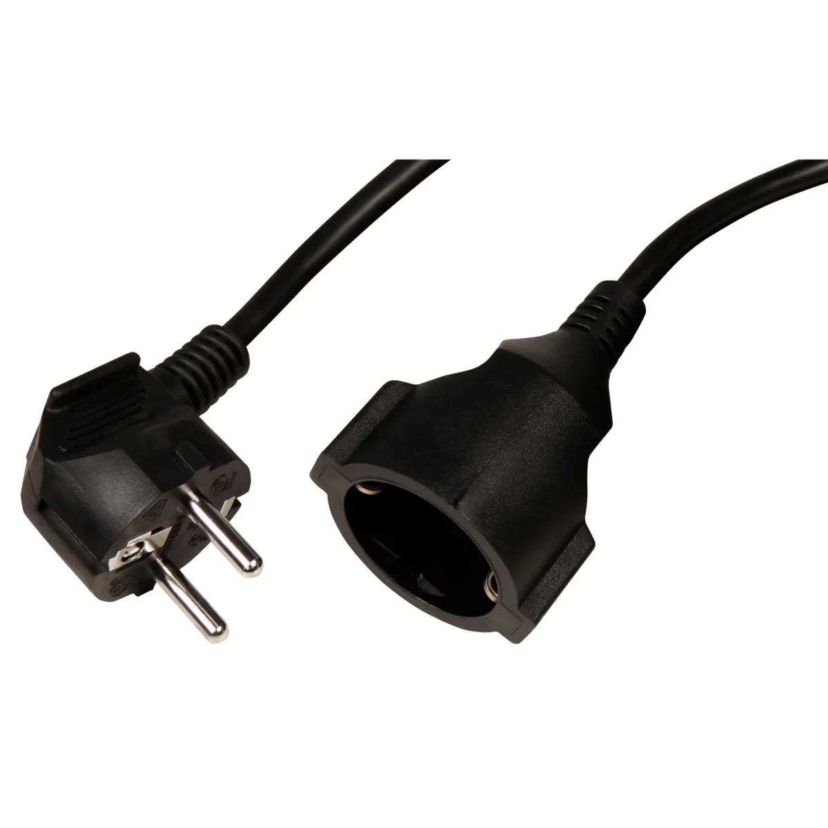 Netzkabel Schutzkontakt-Verlängerung McPower, 5m, 1,5mm², schwarz – Bild 2
