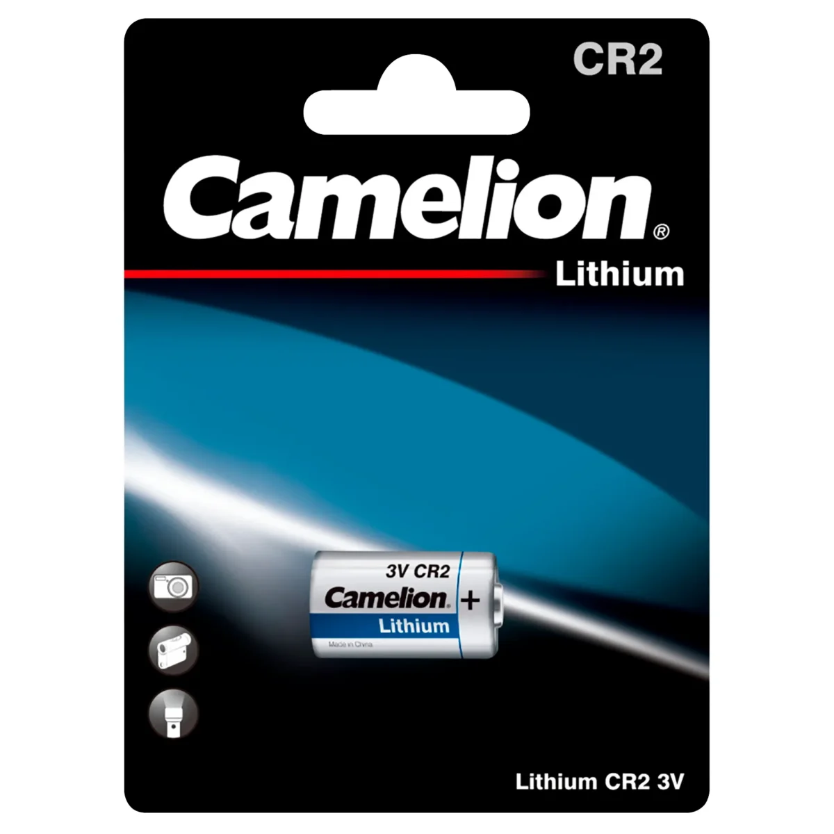 Lithium-Photobatterie CAMELION, CR2, 3 V, 1er-Blister – Bild 1