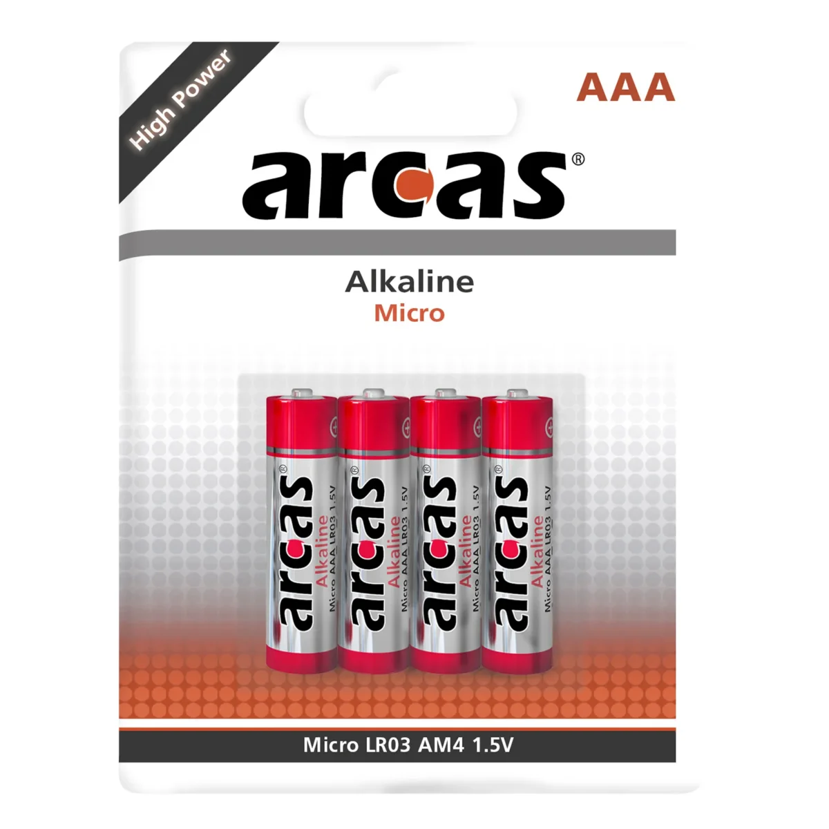 Micro-Batterie Alkaline 1,5V, Typ AAA/LR03, 4er-Pack – Bild 1