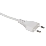 Euro-Netzkabel McPower mit Schnurschalter und E14 Fassung, 3,5m, weiß – Bild 3