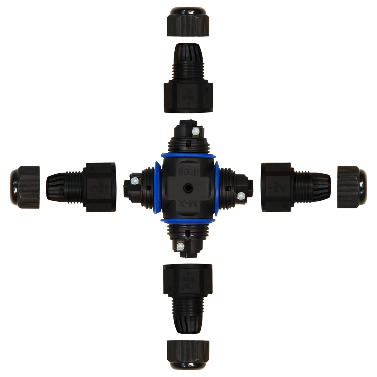 Kabelverbinder McPower, 97x97mm, IP68 - wasserdicht, 230V, 3-polig – Bild 2