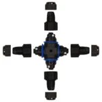 Kabelverbinder McPower, 97x97mm, IP68 - wasserdicht, 230V, 3-polig – Bild 2