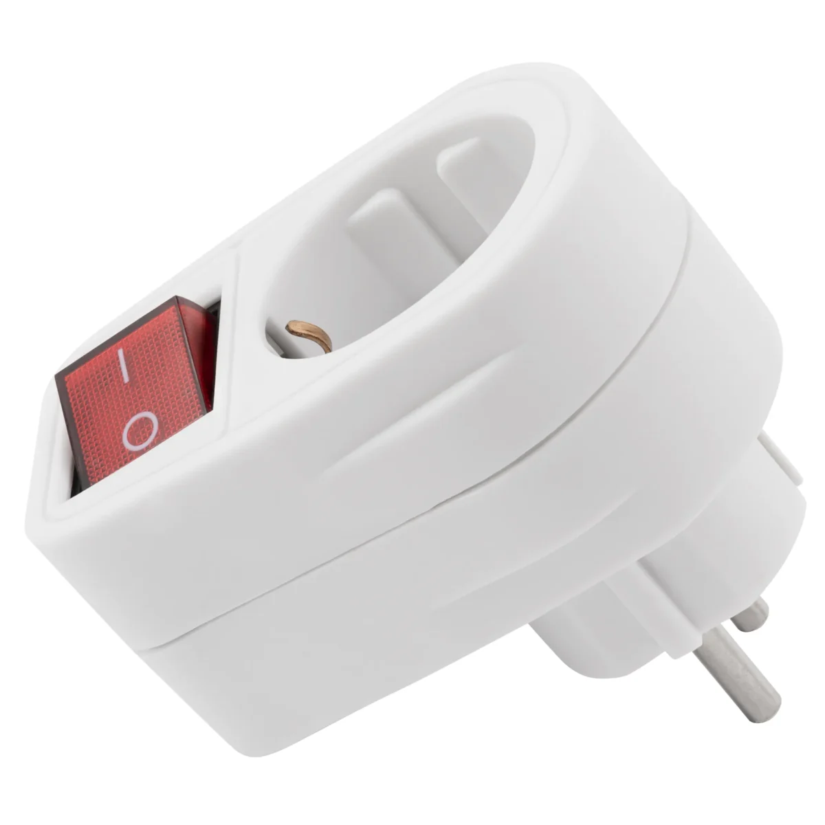 Steckdosenadapter McPower mit Schalter, 230V/3500W, 2-poliger AN/AUS Schalter – Bild 4