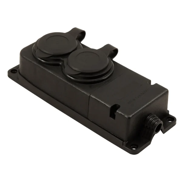 Verteiler-Steckdosenleiste 2fach, IP44