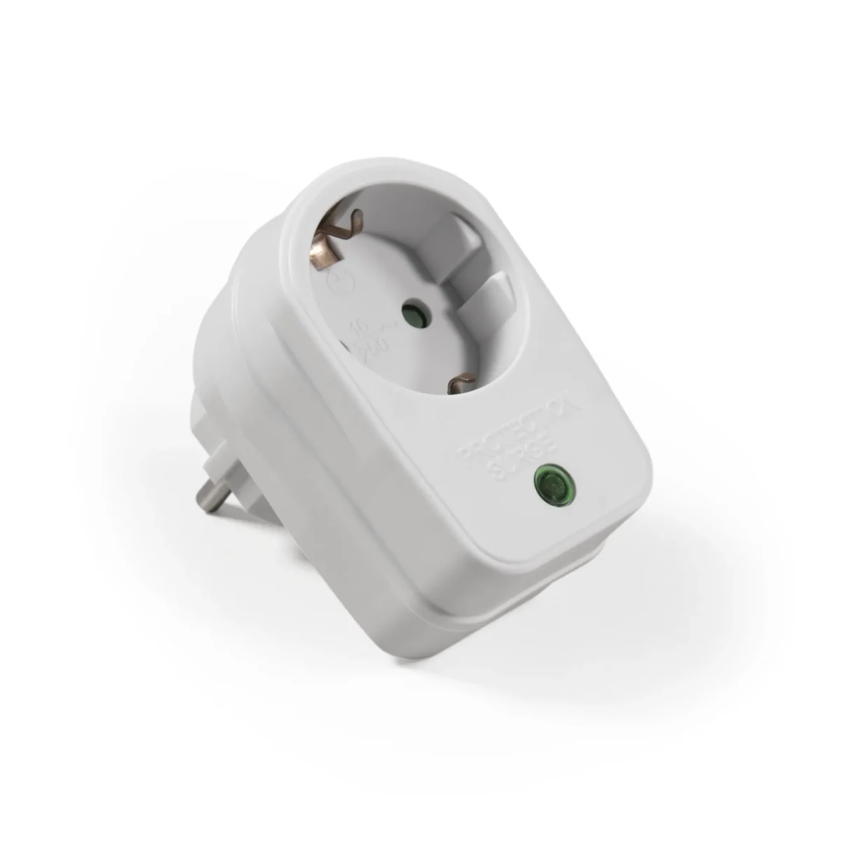Steckdosenadapter McPower mit Überspannungsschutz, 230V/3500W – Bild 1