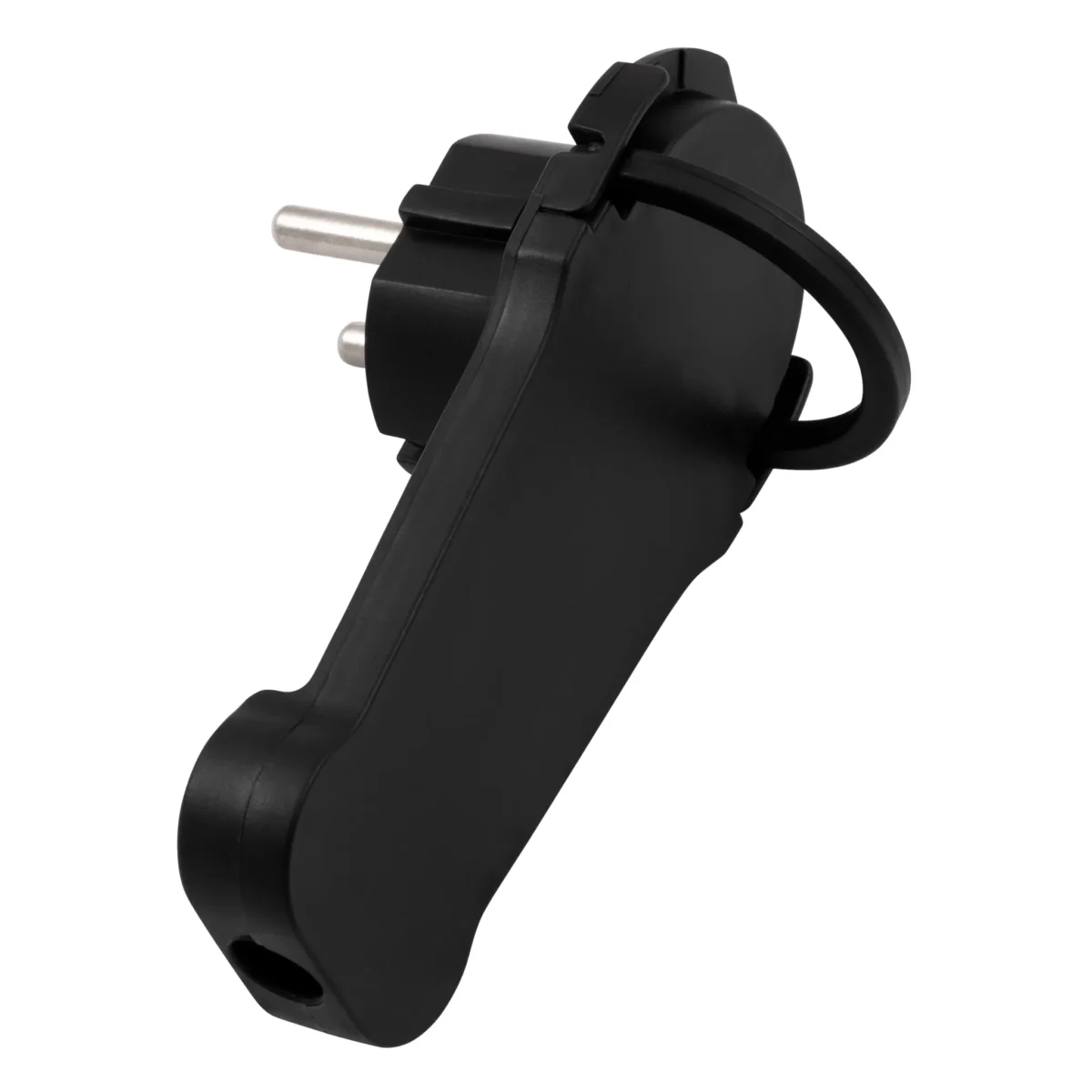 Schutzkontakt-Winkelstecker McPower extra flach, Handgriff, Zugentlastung – Bild 3