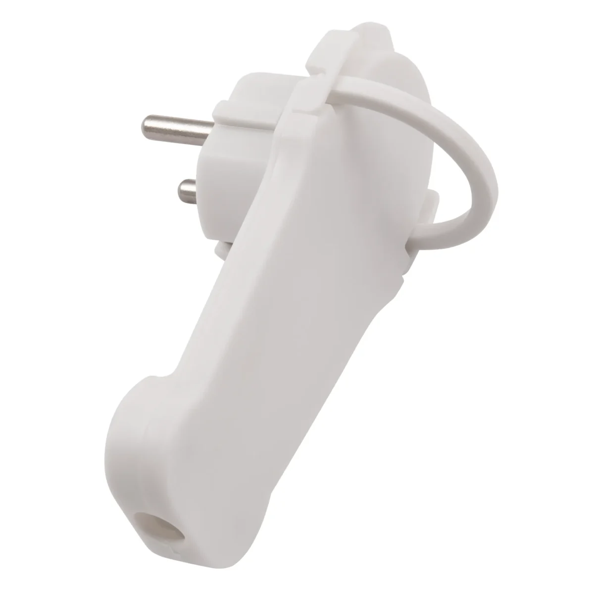 Schutzkontakt-Winkelstecker McPower extra flach, Handgriff, Zugentlastung – Bild 3