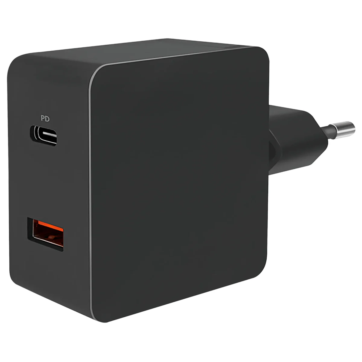 USB Ladegerät, 230V Netzteil, 1xUSB-A 1xUSB-C, 18W, max 3A/5V, 2A/9V,1,5A/12V – Bild 1