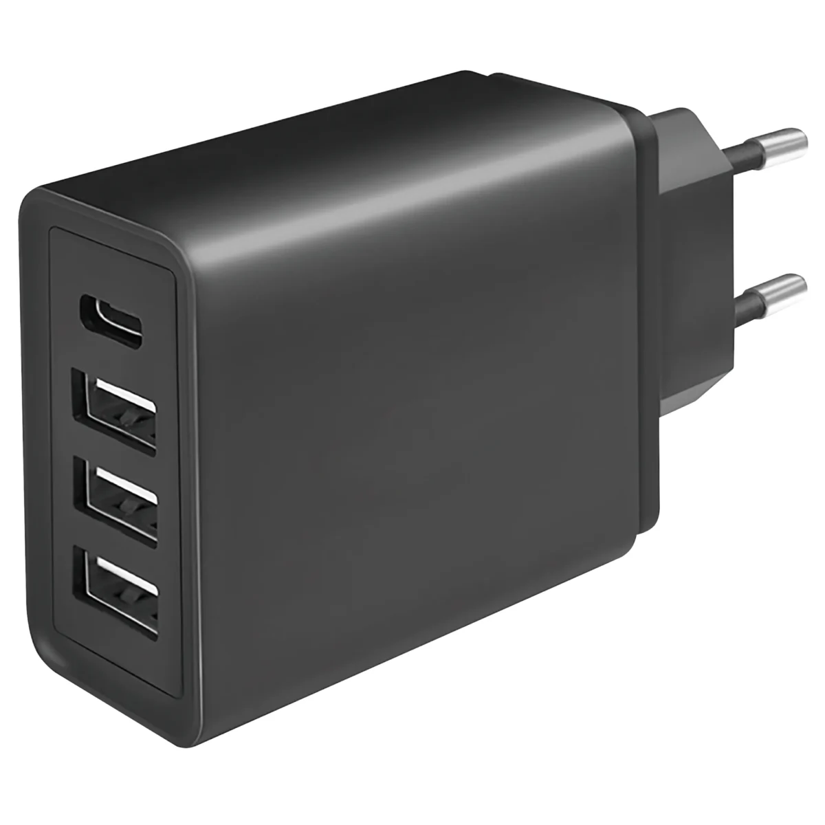 USB Ladegerät, 230V Netzteil, 3xUSB-A 5V/3A,1xUSB-C 5V/2,4A, 27W, – Bild 1