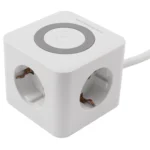 Tischsteckdose McPower "BW-03" 3x Steckdose, 2xUSB-A, 1xUSB-C, QI aufladen – Bild 2