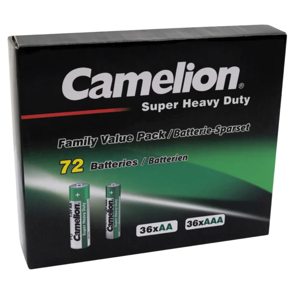 Familien Pack Super Heavy Duty 72Set, 36x AAA LR03 + 36xAA LR06