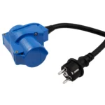 CEE-Adapter auf Schutzkontakt-Stecker McPower, 1,5m H07RNG 3G2,5, 230V, IP44 – Bild 2