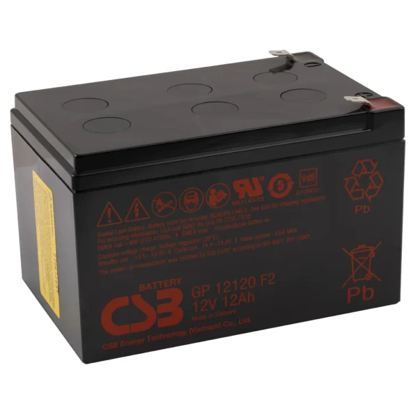 Bleiakku CSB "GP12120" 12V/12 Ah, VdS, 151x98x99 mm, 3,67 kg