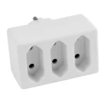 Steckdosenadapter McPower, 3x Euro, weiß – Bild 2