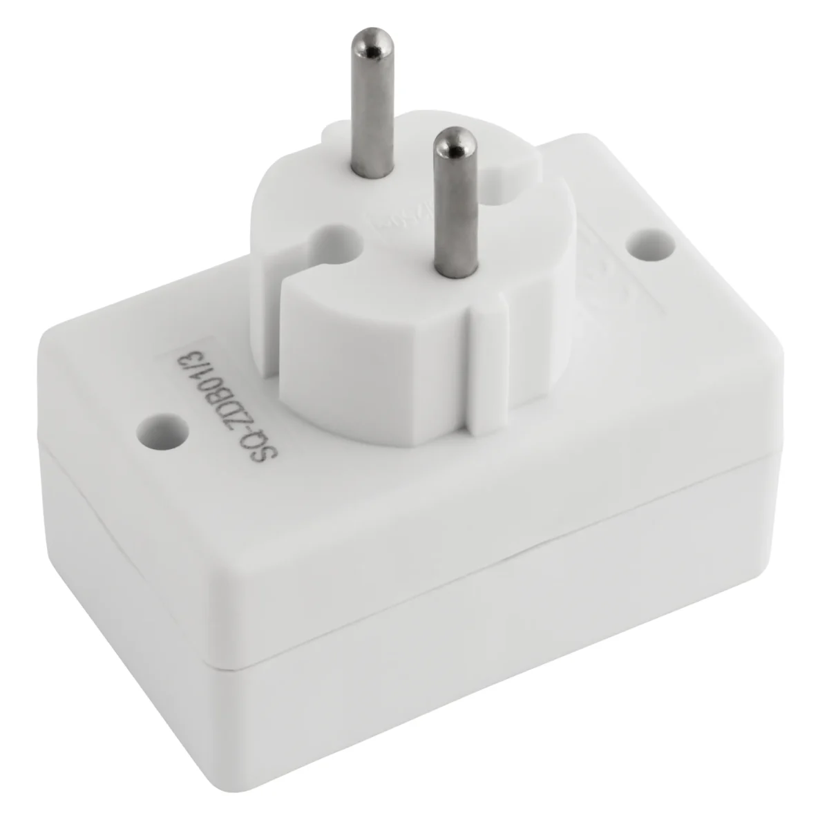 Steckdosenadapter McPower, 3x Euro, weiß – Bild 3