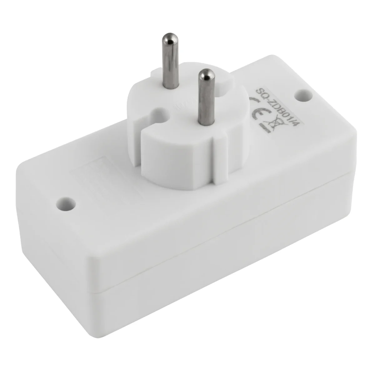 Steckdosenadapter McPower, 4x Euro, weiß – Bild 3