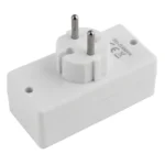 Steckdosenadapter McPower, 4x Euro, weiß – Bild 3