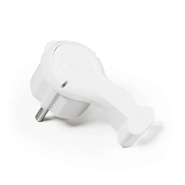 Schutzkontakt-Winkelstecker McPower extra flach, Handgriff, Zugentlastung