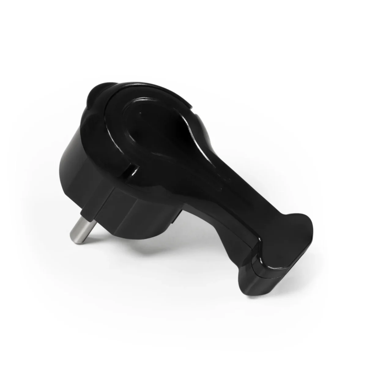 Schutzkontakt-Winkelstecker McPower extra flach, Handgriff, Zugentlastung – Bild 1