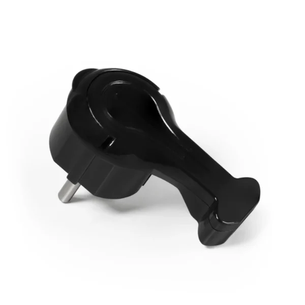 Schutzkontakt-Winkelstecker McPower extra flach, Handgriff, Zugentlastung