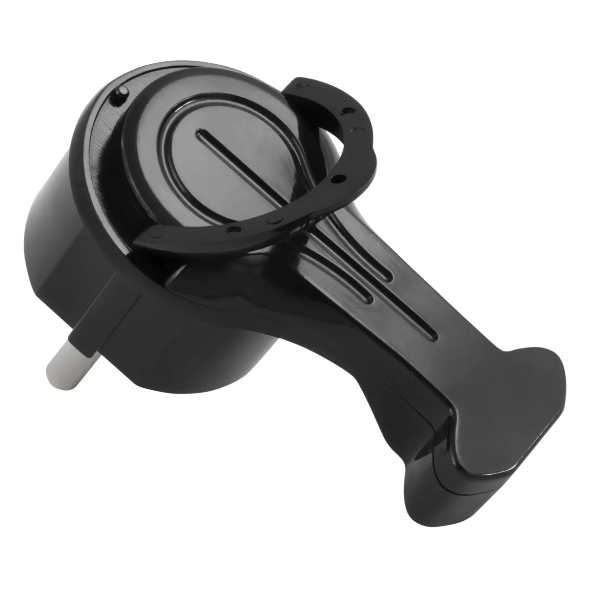Schutzkontakt-Winkelstecker McPower extra flach, Handgriff, Zugentlastung – Bild 3