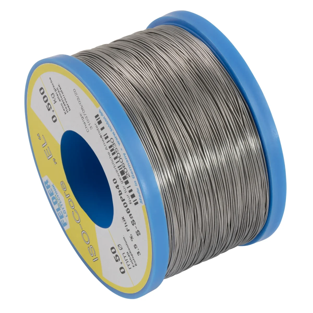 Lötzinn auf Rolle FELDER ISO-Core "EL", 0,5mm, 500g, bleihaltig (60%Sn 40%Pb) – Bild 2