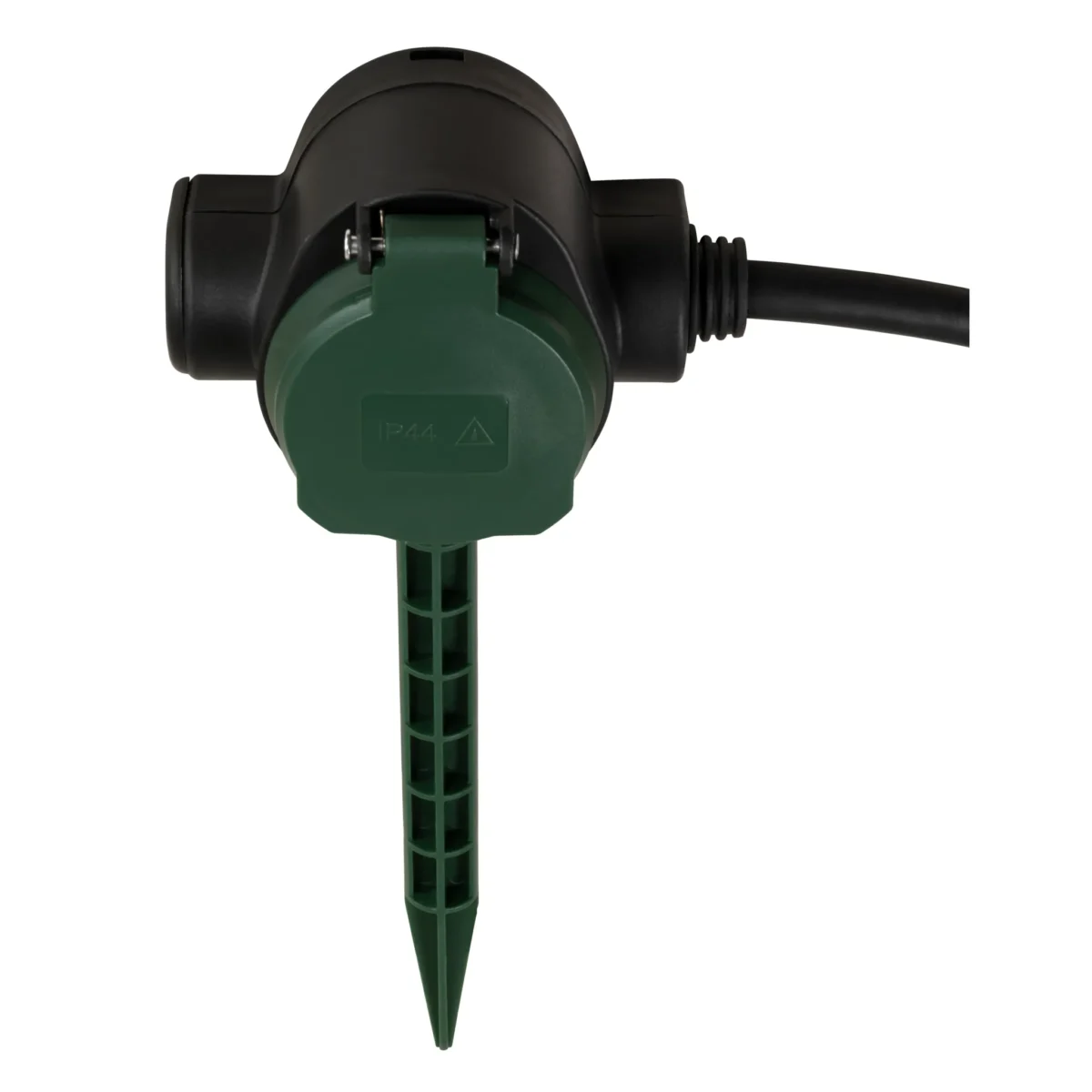 Garten-Verlängerungskabel McPower, 3 Steckdosen, IP44, 10m Kabel, 5m+2,5m+2,5m – Bild 3