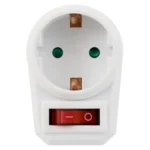 Steckdosenadapter McPower mit Schalter, 230V/3500W, 1-poliger AN/AUS Schalter – Bild 3