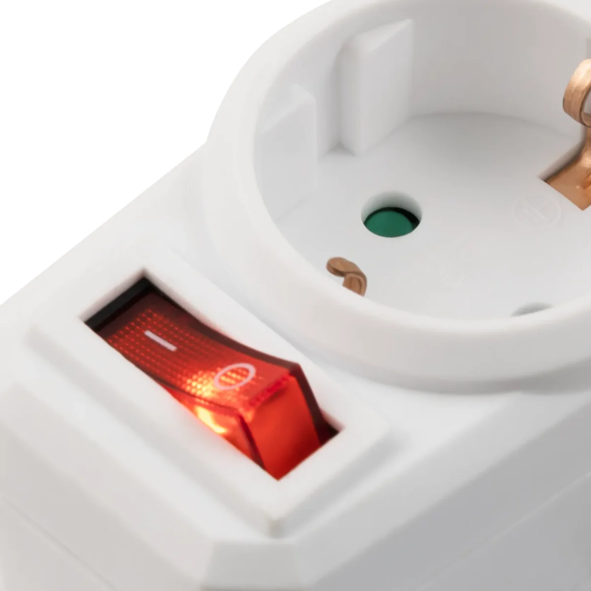 Steckdosenadapter McPower mit Schalter, 230V/3500W, 1-poliger AN/AUS Schalter – Bild 5