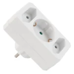 Steckdosenadapter McPower, 2x Euro, 1x Schutzkontaktdose – Bild 2