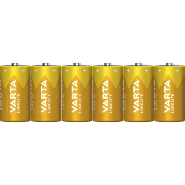 Baby-Batterie VARTA "Longlife", Alkaline, Typ C, LR14, 1,5V, 6er Pack