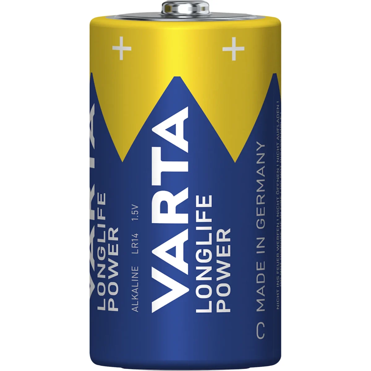 Baby-Batterie VARTA "Longlife Power" Alkaline, Typ C, LR14, 1,5V, 4er Pack – Bild 2