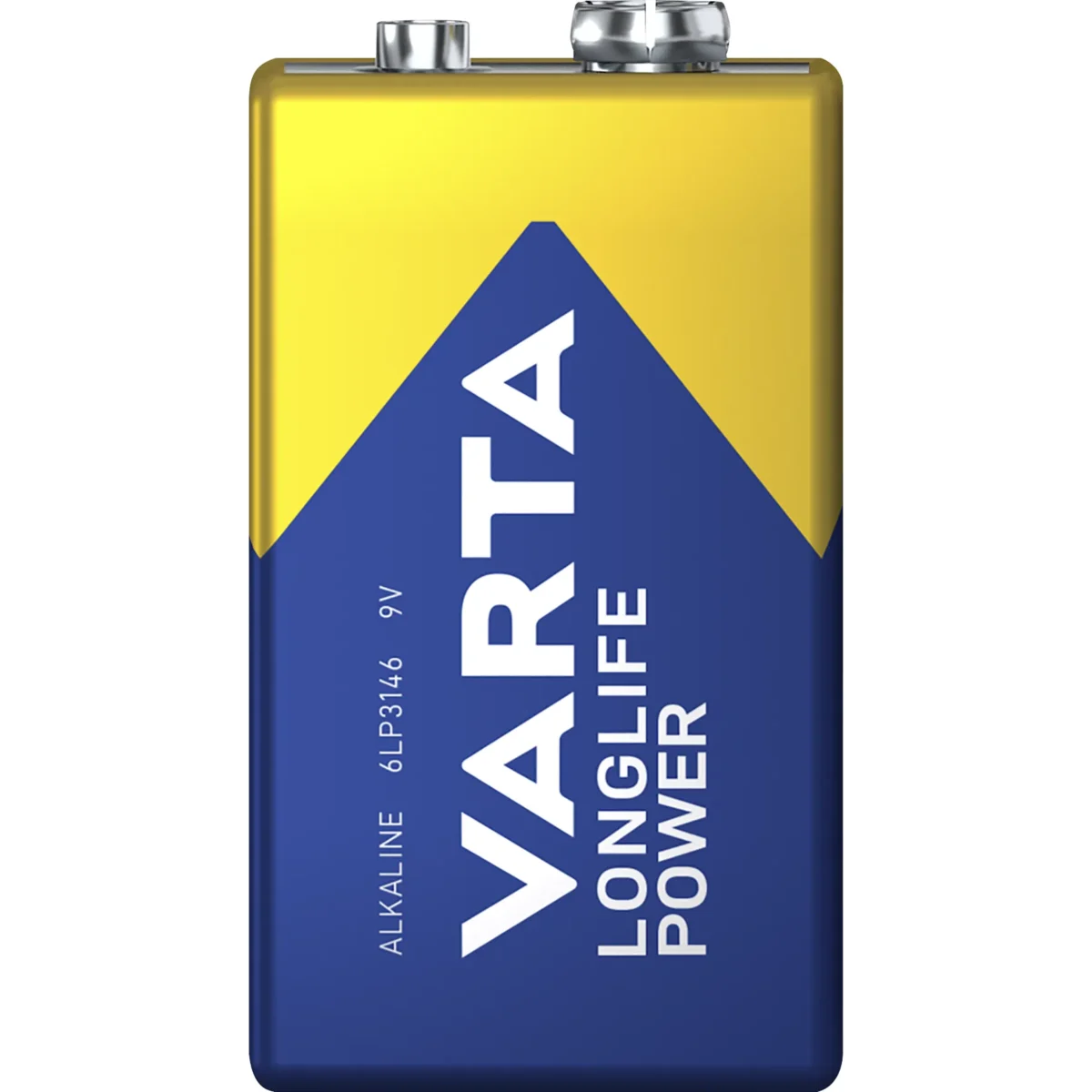 9V-Block Batterie VARTA "Longlife Power" Alkaline, 6LR61, 2er Blister – Bild 2