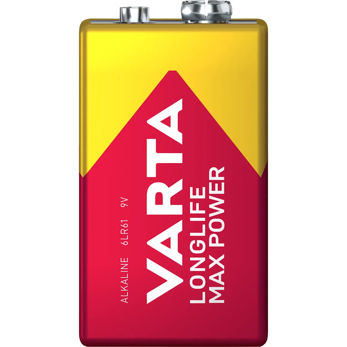 9V-Block Batterie VARTA  "Longlife Max Power" Alkaline, 6LR61, 9V – Bild 2