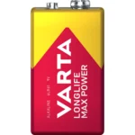 9V-Block Batterie VARTA  "Longlife Max Power" Alkaline, 6LR61, 9V – Bild 2