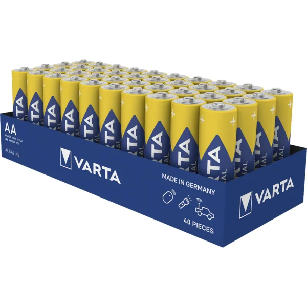 Mignon-Batterie VARTA  "Industrial Pro" Alkaline, Typ AA, LR06, 1,5V, 40-Pack