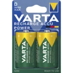 Mono-Akku VARTA, Typ D, NiMH-Akku, HR20, 1,2V/3000 mAh, Pre-charged, 2er Pack