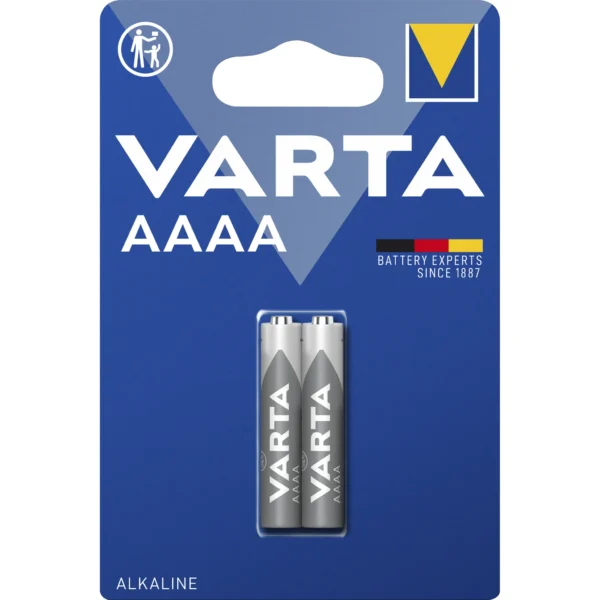 Mini-Batterie VARTA "Electronics" Alkaline, Typ AAAA, LR8D425, 1,5V, 2er-Pack