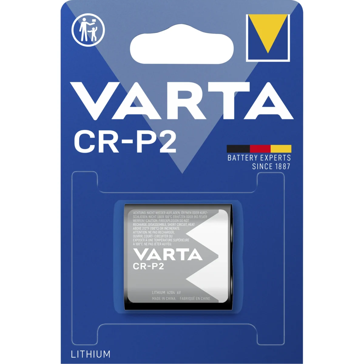 Lithium-Batterie VARTA "Photo" CRP2, 6V – Bild 1