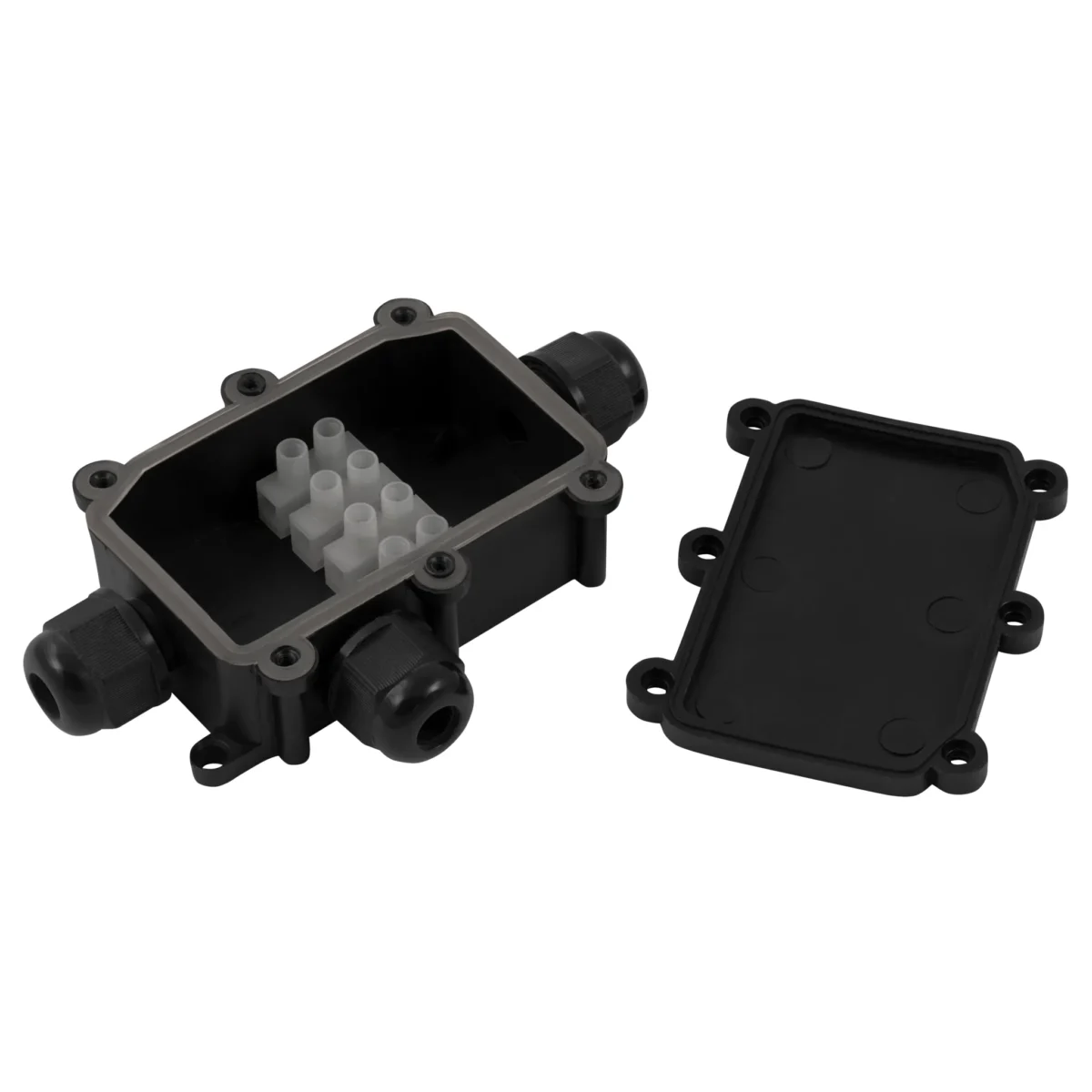 Abzweigdose McPower, IP68 - für Außen, 1 Ein- und 2 Ausgänge, T-Version, 124x72x32mm – Bild 3
