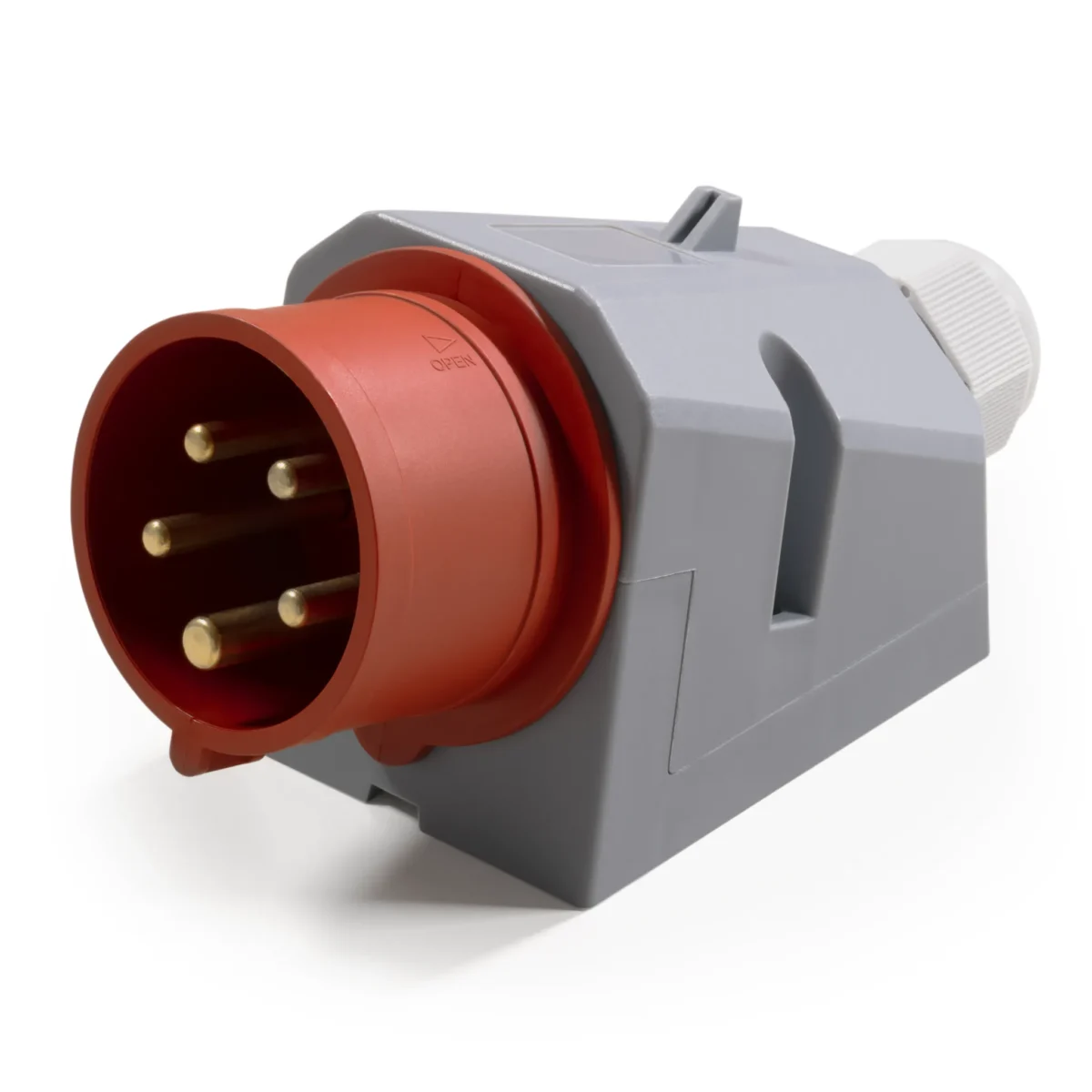CEE-Stecker McPower, Wandmontage, IP44, 415V, 16A, 5-polig, IP44 – Bild 1