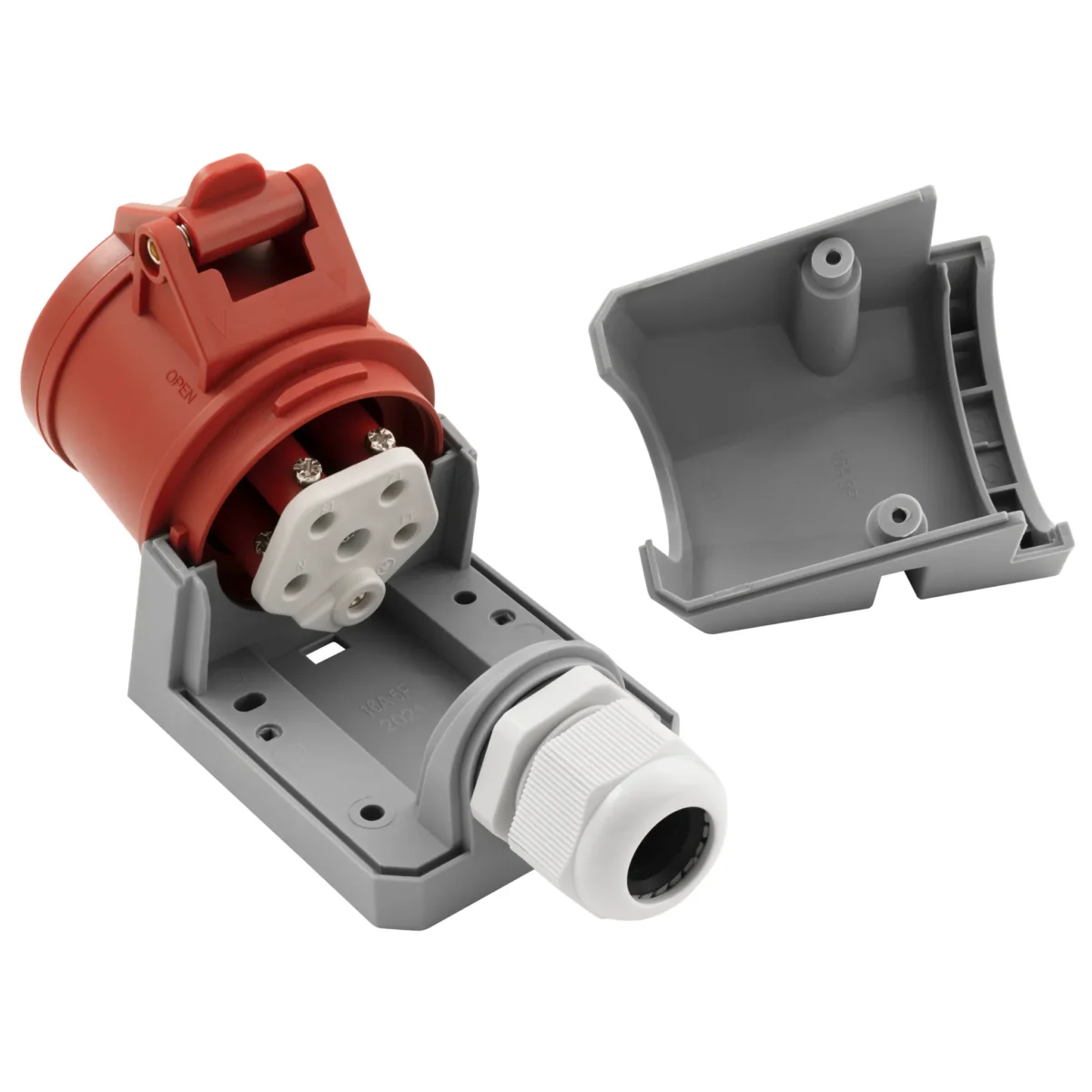 CEE-Kupplung McPower, Wandmontage, IP44, 415V, 16A, 5-polig, IP44 – Bild 6