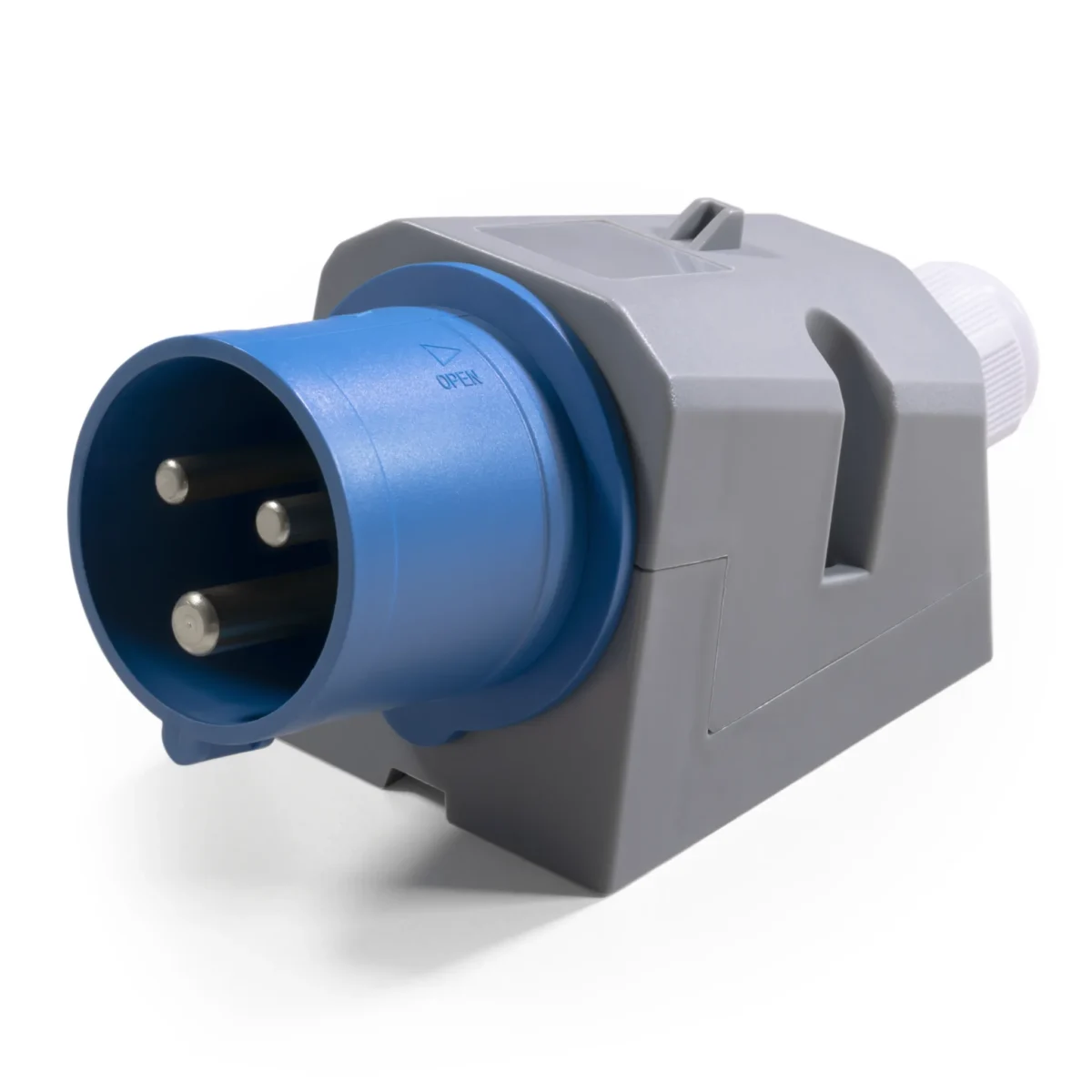 CEE-Stecker McPower, Wandmontage, IP44, 250V, 16A, 3-polig, IP44 – Bild 1