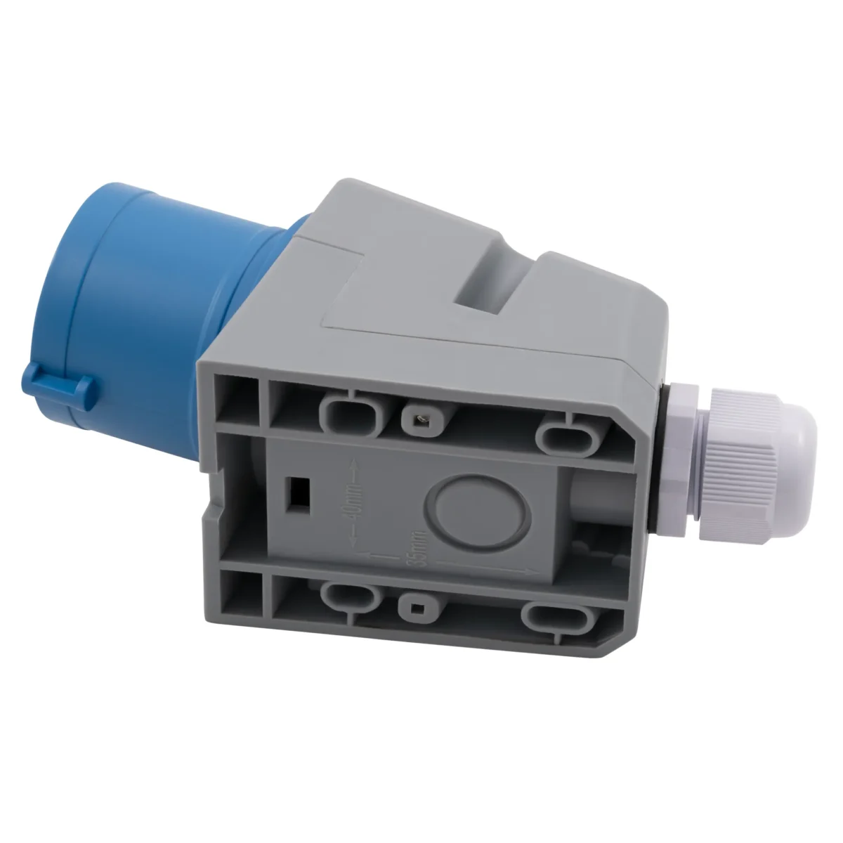 CEE-Stecker McPower, Wandmontage, IP44, 250V, 16A, 3-polig, IP44 – Bild 4