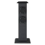 Garten-Steckdosensäule EGLO "Park 4", Stahl/Kunststoff, schwarz, 40x11x11cm – Bild 3